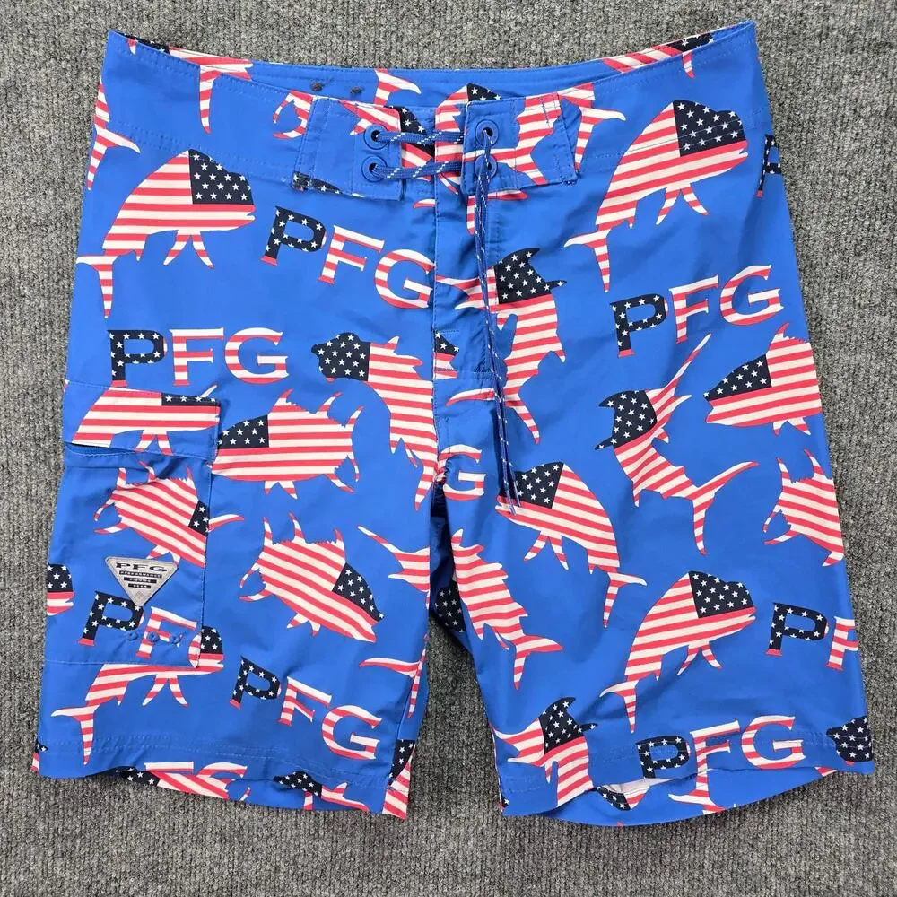 Columbia PFG Board Shorts Mens 32 9